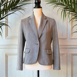 Princess Vera Wang Gray Herringbone Blazer w/ Printed Lining